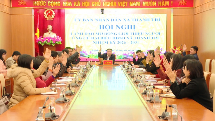 Xã Thanh Trì tổ chức Hội nghị lãnh đạo mở rộng giới thiệu người ứng cử đại biểu HĐND xã nhiệm kỳ 2026 – 2031- Ảnh 4.