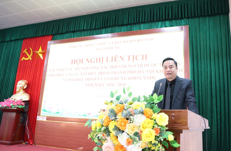 Xã Tam Hưng tổ chức hội nghị lấy ý kiến cử tri nơi công tác đối với người được dự kiến giới thiệu ứng cử Đại biểu HĐND các cấp nhiệm kỳ 2026-2031- Ảnh 4.