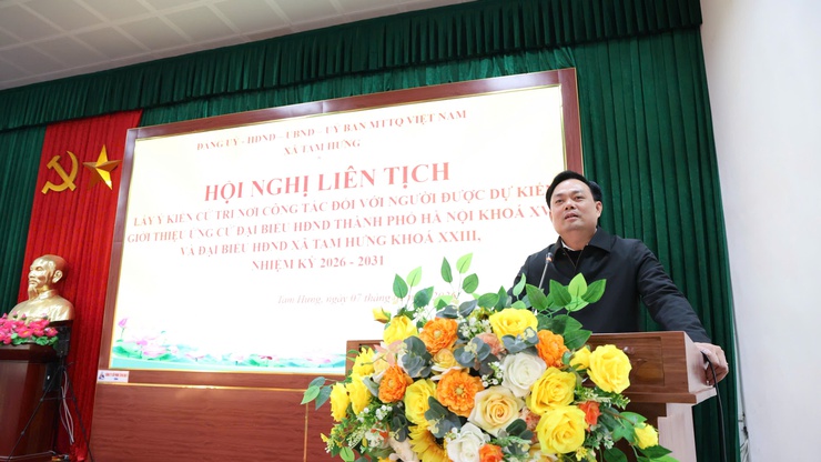 Xã Tam Hưng tổ chức hội nghị lấy ý kiến cử tri nơi công tác đối với người được dự kiến giới thiệu ứng cử Đại biểu HĐND các cấp nhiệm kỳ 2026-2031- Ảnh 6.