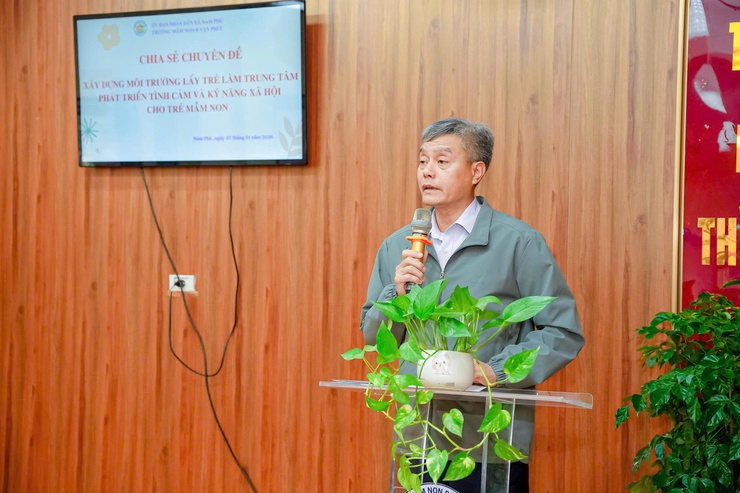 Xã Nam Phù tổ chức kiến tập chuyên đề “Xây dựng môi trường lấy trẻ làm trung tâm” tại Trường Mầm non B Vạn Phúc- Ảnh 13.