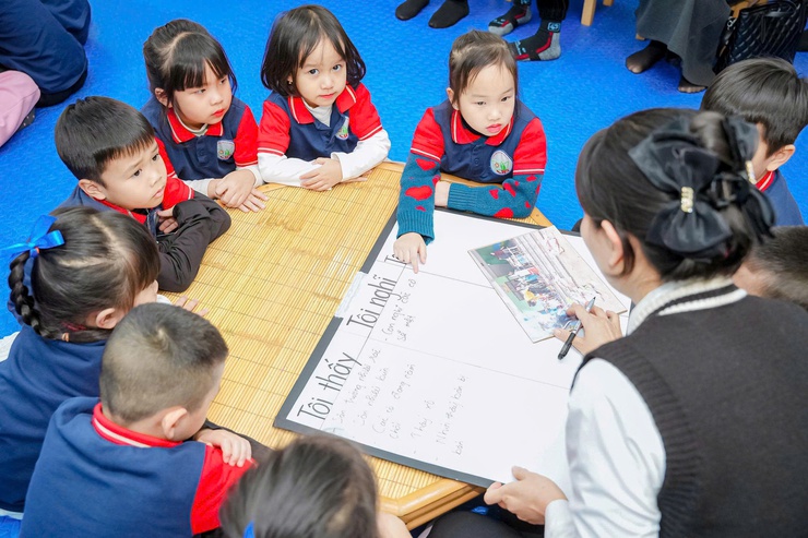 Xã Nam Phù tổ chức kiến tập chuyên đề “Xây dựng môi trường lấy trẻ làm trung tâm” tại Trường Mầm non B Vạn Phúc- Ảnh 23.