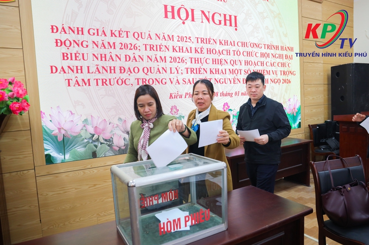 UB MTTQ xã Kiều Phú đã tổ chức Hội nghị tổng kết hoạt động năm 2025, triển khai chương trình phối hơp hành động năm 2026.- Ảnh 5.