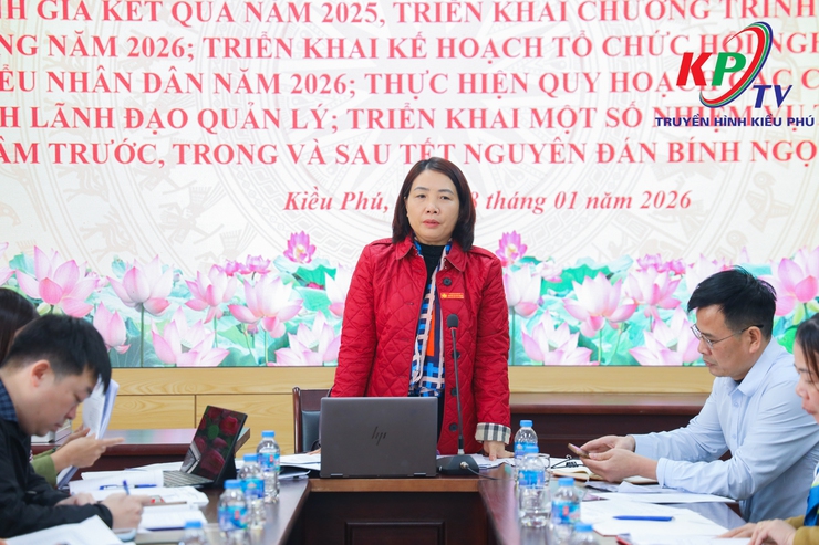 UB MTTQ xã Kiều Phú đã tổ chức Hội nghị tổng kết hoạt động năm 2025, triển khai chương trình phối hơp hành động năm 2026.- Ảnh 9.