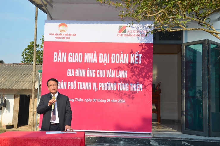 Ấm tình những ngôi nhà Đại đoàn kết tại phường Tùng Thiện - Ảnh 3.