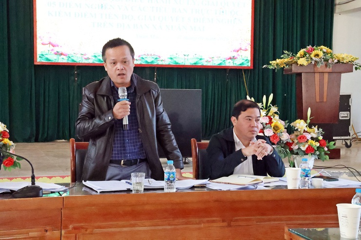 Xuân Mai quyết tâm xử lý, giải quyết 05 "điểm nghẽn" trên địa bàn xã- Ảnh 8.