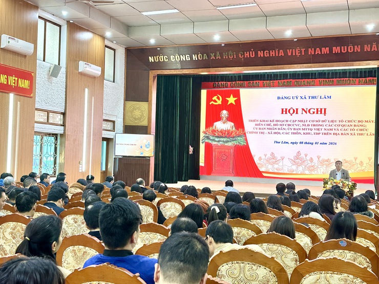 ĐẢNG ỦY XÃ THƯ LÂM QUÁN TRIỆT THÔNG BÁO SỐ 17 CỦA TRUNG ƯƠNG, TRIỂN KHAI KẾ HOẠCH CẬP NHẬT CƠ SỞ DỮ LIỆU TỔ CHỨC BỘ MÁY, BIÊN CHẾ, HỒ SƠ CÁN BỘ- Ảnh 8.