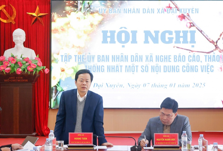UBND xã Đại Xuyên họp giao ban, thống nhất một số nhiệm vụ trọng tâm thời gian tới- Ảnh 1.