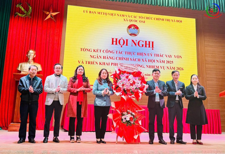 XÃ QUỐC OAI: TỔNG KẾT CÔNG TÁC ỦY THÁC VAY VỐN NGÂN HÀNG CHÍNH SÁCH XÃ HỘI NĂM 2025, TRIỂN KHAI NHIỆM VỤ NĂM 2026- Ảnh 2.