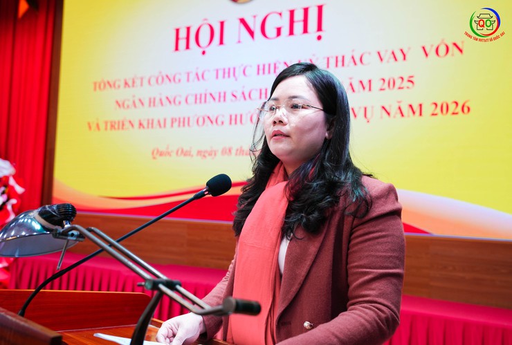 XÃ QUỐC OAI: TỔNG KẾT CÔNG TÁC ỦY THÁC VAY VỐN NGÂN HÀNG CHÍNH SÁCH XÃ HỘI NĂM 2025, TRIỂN KHAI NHIỆM VỤ NĂM 2026- Ảnh 3.