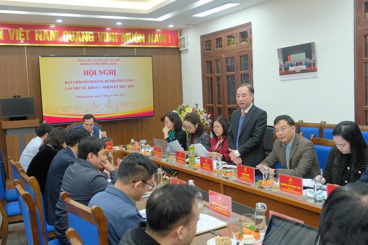 HỘI NGHỊ LẦN THỨ TƯ BAN CHẤP HÀNH ĐẢNG BỘ PHƯỜNG LÁNG KHÓA I, NHIỆM KỲ 2025–2030- Ảnh 3.
