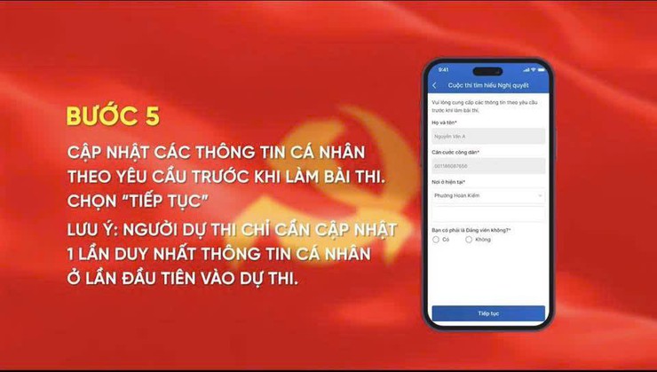HƯỚNG DẪN VÀO THI TRỰC TUYẾN CUỘC THI TÌM HIỂU NGHỊ QUYẾT ĐẠI HỘI ĐẠI BIỂU ĐẢNG BỘ THÀNH PHỐ HÀ NỘI.- Ảnh 5.