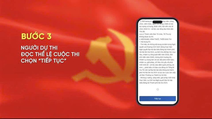 HƯỚNG DẪN VÀO THI TRỰC TUYẾN CUỘC THI TÌM HIỂU NGHỊ QUYẾT ĐẠI HỘI ĐẠI BIỂU ĐẢNG BỘ THÀNH PHỐ HÀ NỘI.- Ảnh 3.