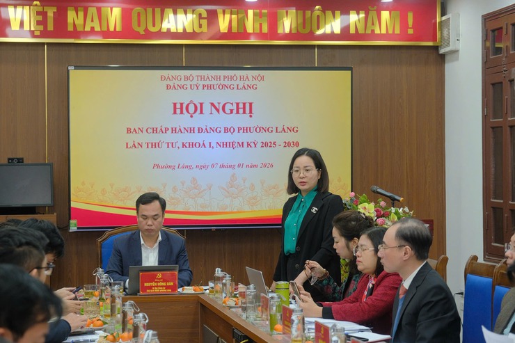 HỘI NGHỊ LẦN THỨ TƯ BAN CHẤP HÀNH ĐẢNG BỘ PHƯỜNG LÁNG KHÓA I, NHIỆM KỲ 2025–2030- Ảnh 9.