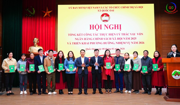 XÃ QUỐC OAI: TỔNG KẾT CÔNG TÁC ỦY THÁC VAY VỐN NGÂN HÀNG CHÍNH SÁCH XÃ HỘI NĂM 2025, TRIỂN KHAI NHIỆM VỤ NĂM 2026- Ảnh 7.
