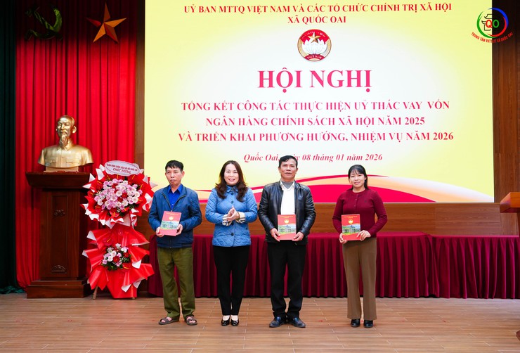 XÃ QUỐC OAI: TỔNG KẾT CÔNG TÁC ỦY THÁC VAY VỐN NGÂN HÀNG CHÍNH SÁCH XÃ HỘI NĂM 2025, TRIỂN KHAI NHIỆM VỤ NĂM 2026- Ảnh 8.