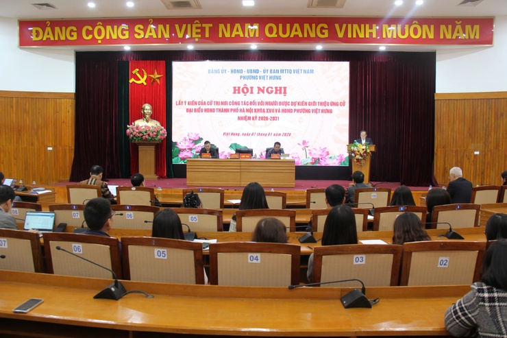 Phường Việt Hưng lấy ý kiến cử tri nơi công tác đối với người ứng cử đại biểu HĐND Thành phố và phường nhiệm kỳ 2026-2031- Ảnh 2.