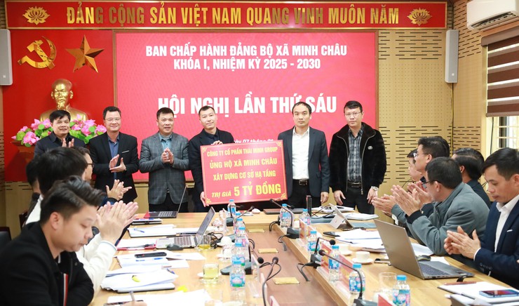 Ban chấp hành Đảng bộ xã Minh Châu khóa I tổ chức hội nghị lần thứ Sáu: họp bàn về công tác Giải phóng mặt bằng bàn giao mỏ cát Tây Đằng – Minh Châu, hoàn thiện các văn bản trọng tâm đầu năm 2026- Ảnh 7.