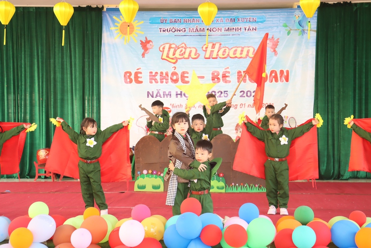 Sôi nổi Liên hoan “Bé khỏe – Bé ngoan” tại Trường Mầm non Minh Tân- Ảnh 5.