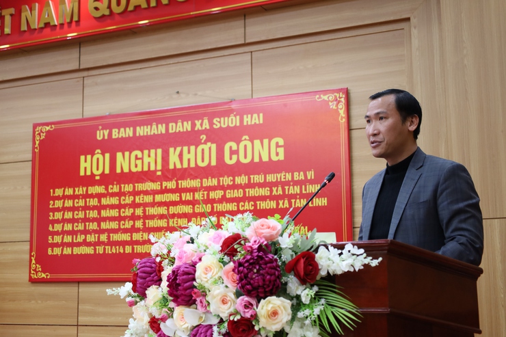 Suối Hai: Khởi công 6 dự án, tạo động lực phát triển hạ tầng địa phương- Ảnh 2.