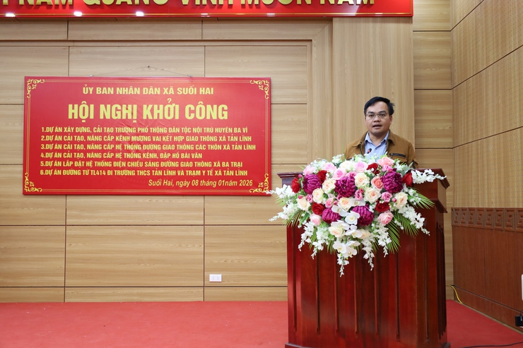 Suối Hai: Khởi công 6 dự án, tạo động lực phát triển hạ tầng địa phương- Ảnh 3.