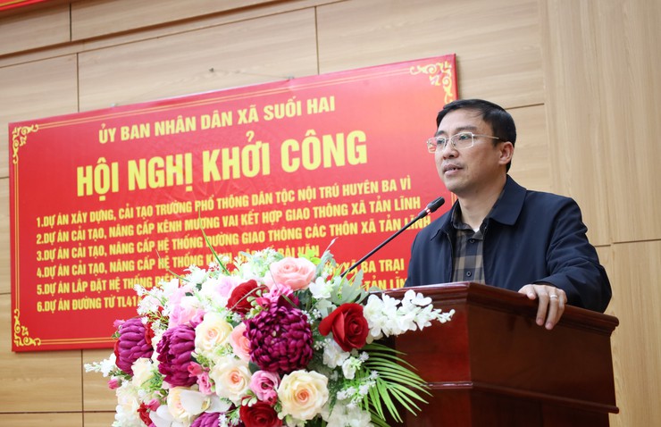 Suối Hai: Khởi công 6 dự án, tạo động lực phát triển hạ tầng địa phương- Ảnh 6.