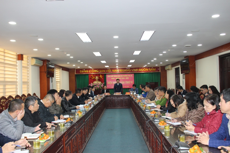 Hội nghị lần thứ 6 - Ban Chấp hành Đảng bộ phường Yên Sở khóa I, nhiệm kỳ 2025-2030- Ảnh 1.