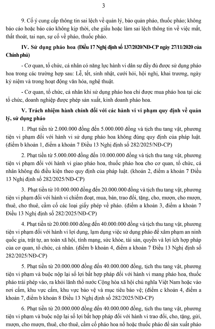Tìm hiểu một số quy định của pháp luật về quản lý, sử dụng pháo- Ảnh 3.