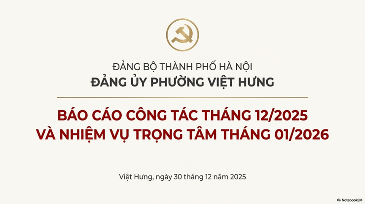 Báo cáo công tác tháng 12/2025 và nhiệm vụ trọng tâm tháng 01/2026- Ảnh 1.