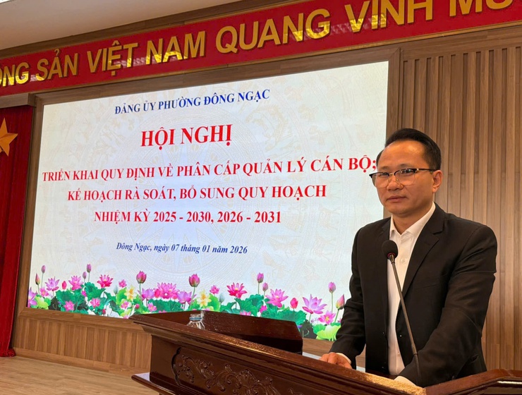 ĐẢNG ỦY PHƯỜNG ĐÔNG NGẠC TỔ CHỨC HỘI NGHỊ TRIỂN KHAI QUY ĐỊNH VỀ PHÂN CẤP QUẢN LÝ CÁN BỘ; KẾ HOẠCH RÀ SOÁT, BỔ SUNG QUY HOẠCH CÁN BỘ NHIỆM KỲ 2025 - 2030, 2026 - 2031.- Ảnh 3.
