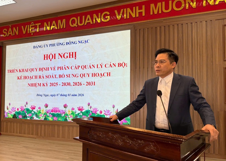 ĐẢNG ỦY PHƯỜNG ĐÔNG NGẠC TỔ CHỨC HỘI NGHỊ TRIỂN KHAI QUY ĐỊNH VỀ PHÂN CẤP QUẢN LÝ CÁN BỘ; KẾ HOẠCH RÀ SOÁT, BỔ SUNG QUY HOẠCH CÁN BỘ NHIỆM KỲ 2025 - 2030, 2026 - 2031.- Ảnh 2.