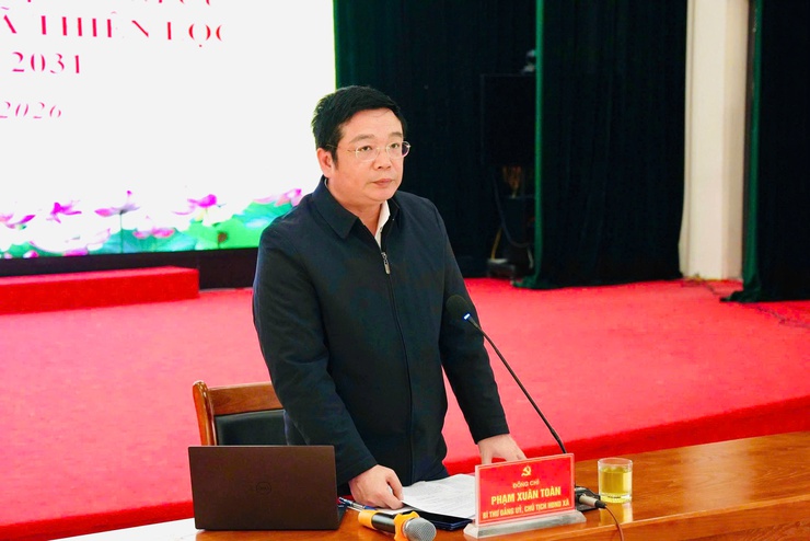 Đảng ủy – HĐND – UBND – UBMTTQ xã Thiên Lộc tổ chức hội nghị lấy ý kiến của cử tri nơi công tác đối với người dự kiến giới thiệu ứng cử đại biểu HĐND xã Thiên Lộc khóa II, nhiệm kỳ 2026 - 2031- Ảnh 8.