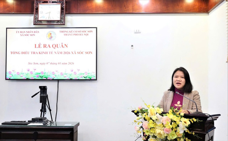 XÃ SÓC SƠN RA QUÂN TỔ CHỨC ĐIỀU TRA KINH TẾ NĂM 2026- Ảnh 1.