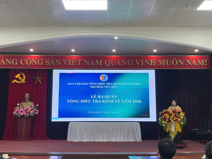 Phường Yên Hòa tổ chức Lễ ra quân Tổng điều tra kinh tế năm 2026 - Ảnh 2.