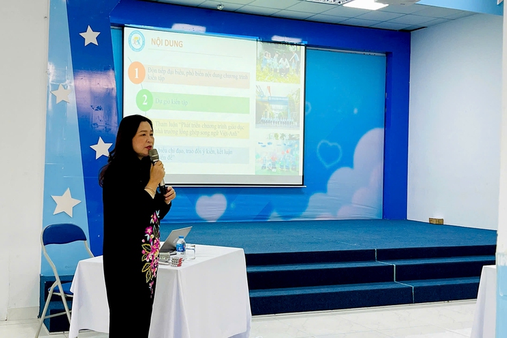 Phường Thanh Xuân đẩy mạnh mô hình giáo dục mầm non song ngữ Việt - Anh- Ảnh 3.