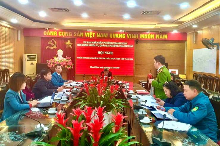 Phường Thanh Xuân chốt danh sách tuyển quân năm 2026: Đảm bảo công khai, minh bạch và đúng luật- Ảnh 1.