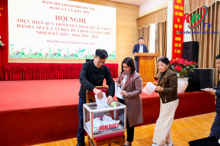 Kiều Phú tổ chức hội nghị thực hiện quy trình quy hoạch các chức danh cấp ủy, cán bộ chủ chốt xã nhiệm kỳ 2025–2030 và 2026–2031- Ảnh 12.