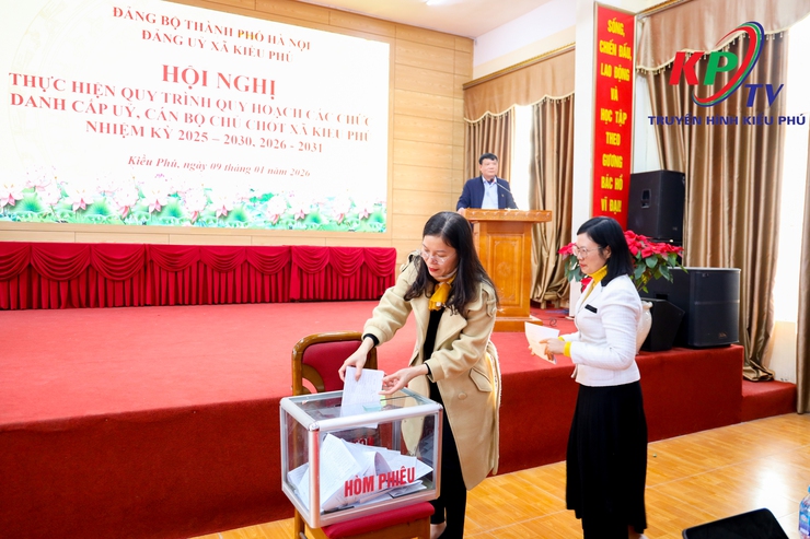 Kiều Phú tổ chức hội nghị thực hiện quy trình quy hoạch các chức danh cấp ủy, cán bộ chủ chốt xã nhiệm kỳ 2025–2030 và 2026–2031- Ảnh 11.