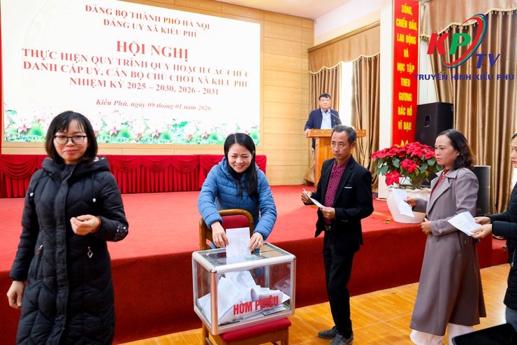 Kiều Phú tổ chức hội nghị thực hiện quy trình quy hoạch các chức danh cấp ủy, cán bộ chủ chốt xã nhiệm kỳ 2025–2030 và 2026–2031- Ảnh 14.