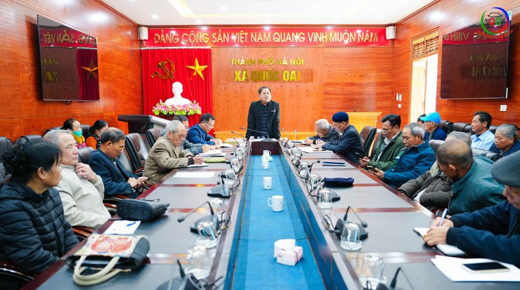 HỘI NGHỊ BAN CHẤP HÀNH LÂM THỜI TRIỂN KHAI THỐNG NHẤT NGÀY TỔ CHỨC ĐẠI HỘI THÀNH LẬP HỘI NGƯỜI CAO TUỔI XÃ QUỐC OAI- Ảnh 1.