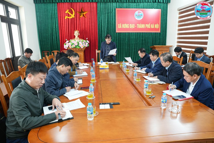 Đảng ủy xã Hưng Đạo tổ chức Hội nghị Ban Thường vụ Đảng ủy xã- Ảnh 1.