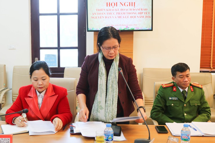 XÃ QUỐC OAI TRIỂM KHAI KẾ HOẠCH ĐẢM BẢO AN TOÀN THỰC PHẨM DỊP TẾT BÍNH NGỌ VÀ LỄ HỘI XUÂN 2026- Ảnh 3.