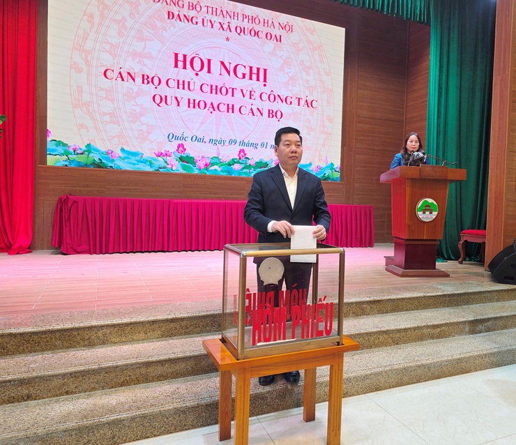 Đảng bộ xã  Quốc Oai thực hiện quy trình quy hoạch cán bộ lãnh đạo nhiệm kỳ 2025–2030, 2026–2031- Ảnh 3.