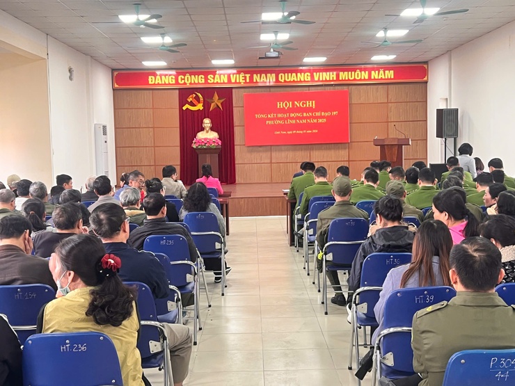 Phường Lĩnh Nam tổng kết hoạt động Ban Chỉ đạo 197 năm 2025 và triển khai nhiệm vụ năm 2026- Ảnh 1.