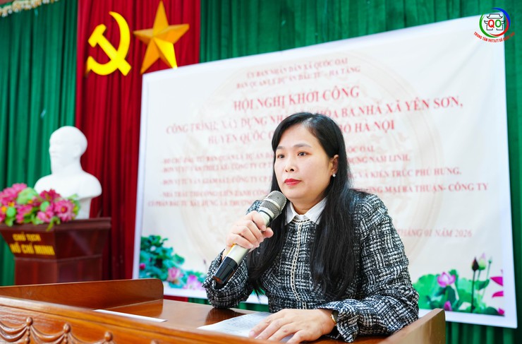 KHỞI CÔNG XÂY DỰNG NHÀ VĂN HÓA THÔN BA NHÀ, XÃ QUỐC OAI- Ảnh 2.