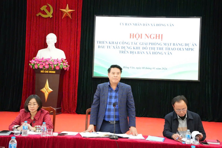 Hội nghị triển khai công tác giải phóng mặt bằng xây dựng khu đô thị thể thao Olympic trên địa bàn xã Hồng Vân - Ảnh 8.