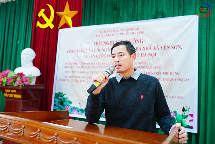 KHỞI CÔNG XÂY DỰNG NHÀ VĂN HÓA THÔN BA NHÀ, XÃ QUỐC OAI- Ảnh 5.