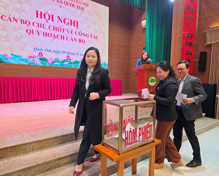 Đảng bộ xã  Quốc Oai thực hiện quy trình quy hoạch cán bộ lãnh đạo nhiệm kỳ 2025–2030, 2026–2031- Ảnh 6.