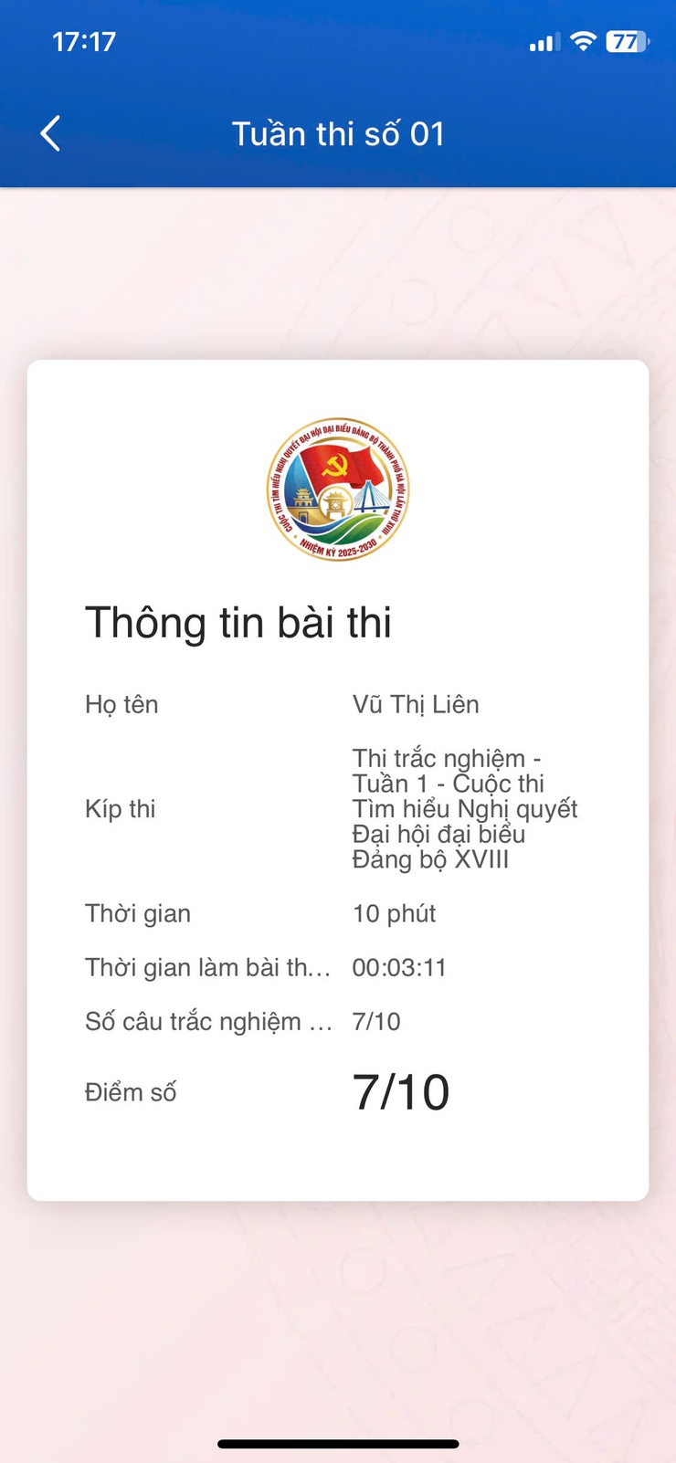 Đảng uỷ xã Quảng Bị đôn đốc các cơ sở tham gia Cuộc thi tìm hiểu Nghị quyết Đại hội đại biểu Đảng bộ thành phố Hà Nội lần thứ XVIII, nhiệm kỳ 2025 – 2030- Ảnh 5.