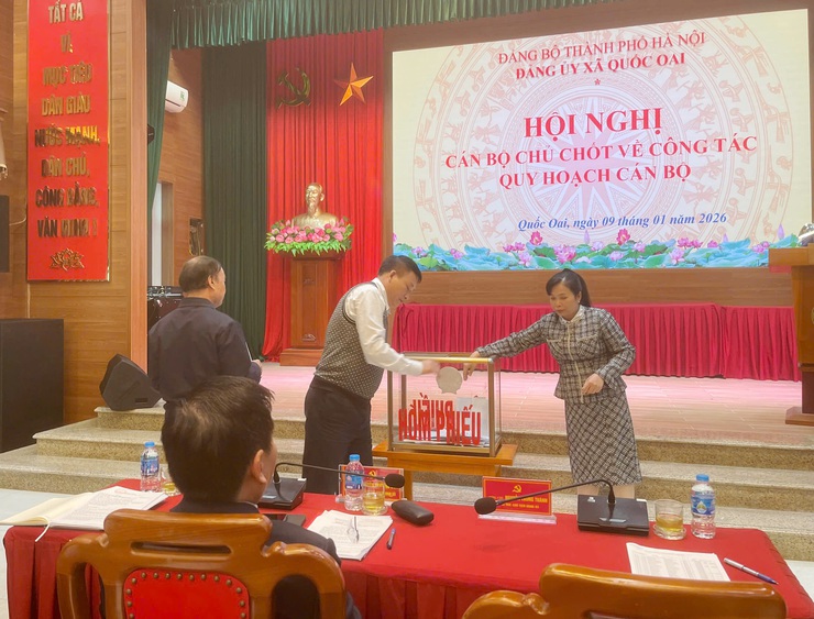 Đảng bộ xã  Quốc Oai thực hiện quy trình quy hoạch cán bộ lãnh đạo nhiệm kỳ 2025–2030, 2026–2031- Ảnh 7.
