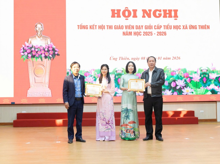 Ứng Thiên tổng kết Hội thi Giáo viên dạy giỏi cấp Tiểu học năm học 2025–2026- Ảnh 5.